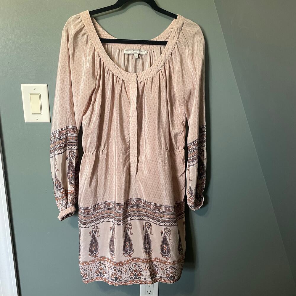 Anthropology What Goes Around Comes Around 100% Silk Dress. Sz Sm. EUC